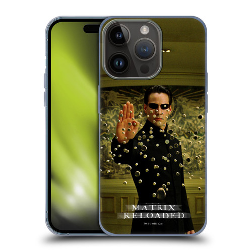 The Matrix Reloaded Key Art Neo 3 Soft Gel Case for Apple iPhone 15 Pro
