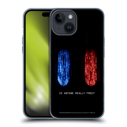 The Matrix Resurrections Key Art Is Anyone Really Free Soft Gel Case for Apple iPhone 15