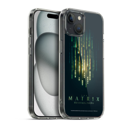 The Matrix Resurrections Key Art This Is Not The Real World Soft Gel Case for Apple iPhone 15 Plus & MagSafe