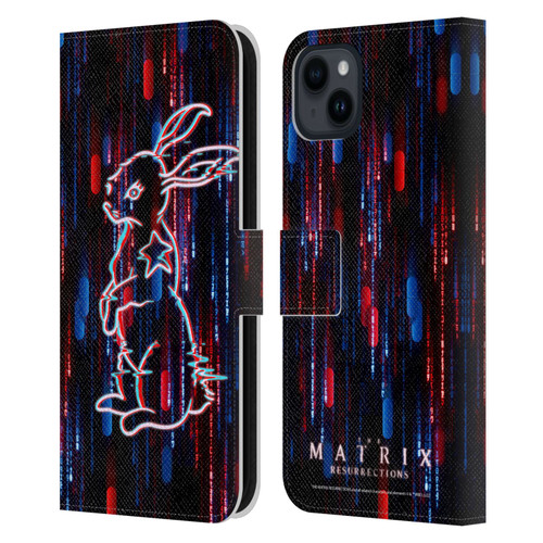 The Matrix Resurrections Key Art Choice Is An Illusion Leather Book Wallet Case Cover For Apple iPhone 15 Plus