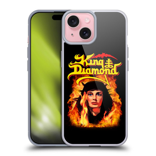 King Diamond Poster Fatal Portrait 2 Soft Gel Case for Apple iPhone 15