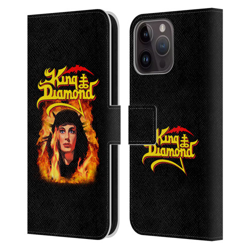 King Diamond Poster Fatal Portrait 2 Leather Book Wallet Case Cover For Apple iPhone 15 Pro Max