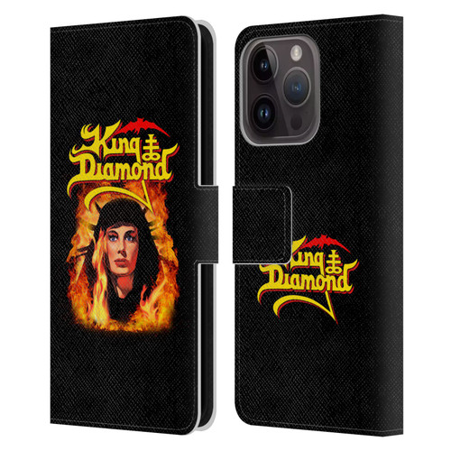 King Diamond Poster Fatal Portrait 2 Leather Book Wallet Case Cover For Apple iPhone 15 Pro