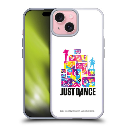 Just Dance Artwork Compositions Silhouette 5 Soft Gel Case for Apple iPhone 15