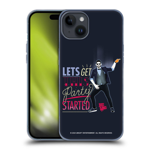Just Dance Artwork Compositions Party Started Soft Gel Case for Apple iPhone 15 Plus