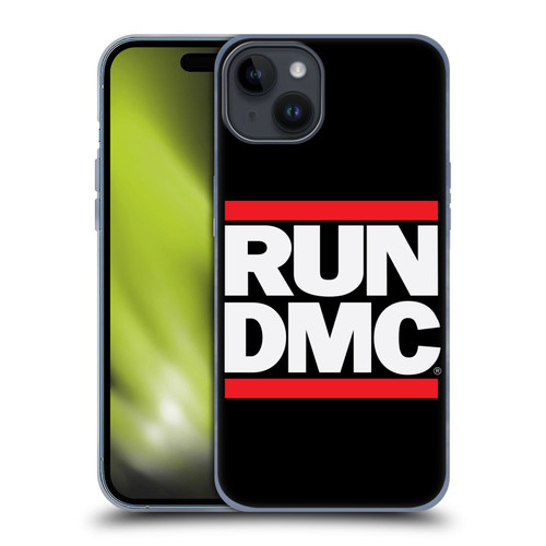 Run-D.M.C. Key Art Logo Soft Gel Case for Apple iPhone 15 Plus