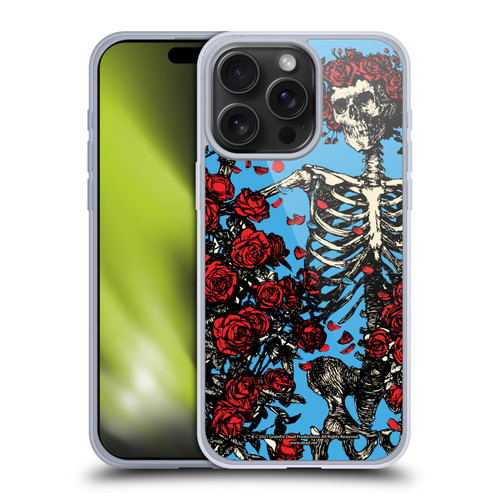 Grateful Dead Trends Bertha Skull Roses Soft Gel Case for Apple iPhone 15 Pro Max & MagSafe