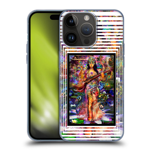 Jumbie Art Gods and Goddesses Saraswatti Soft Gel Case for Apple iPhone 15 Pro