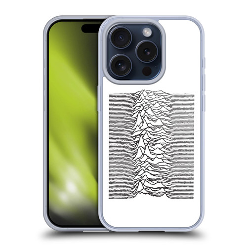 Joy Division Graphics Pulsar Waves Soft Gel Case for Apple iPhone 15 Pro