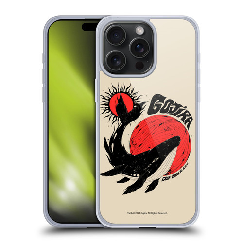 Gojira Graphics Whale Sun Moon Soft Gel Case for Apple iPhone 15 Pro Max