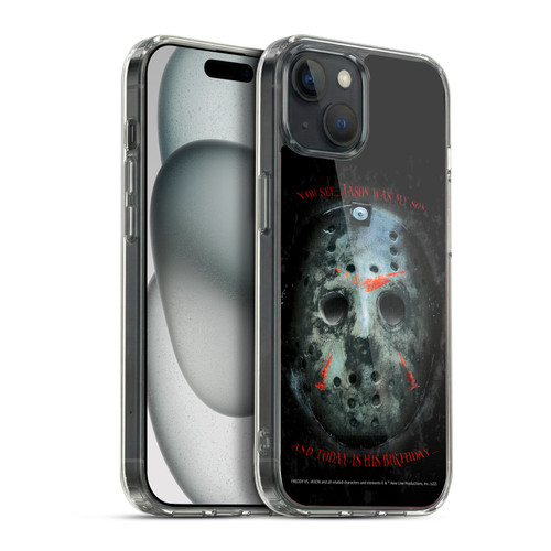 Freddy VS. Jason Graphics Jason's Birthday Soft Gel Case for Apple iPhone 15 Plus & MagSafe