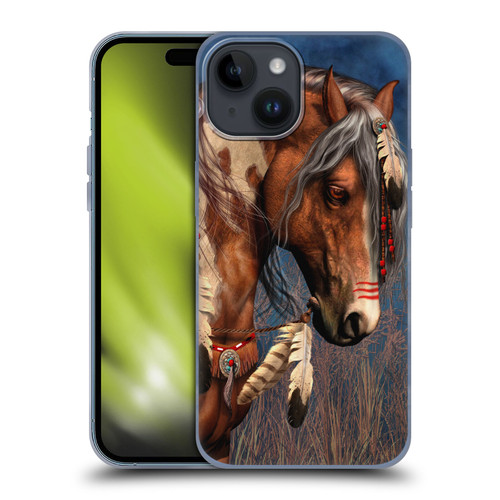 Laurie Prindle Fantasy Horse Native American War Pony Soft Gel Case for Apple iPhone 15