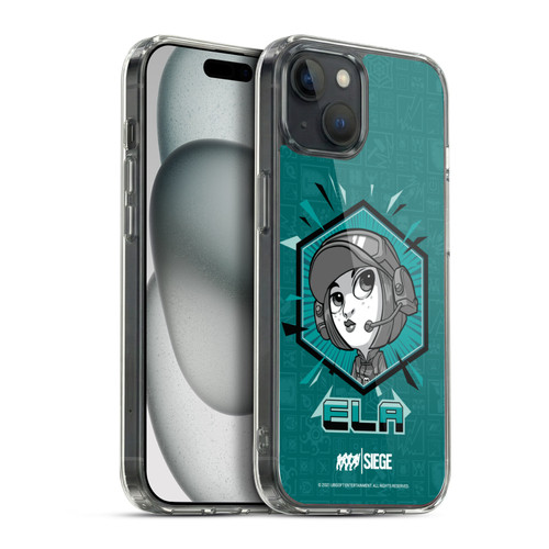 Tom Clancy's Rainbow Six Siege Chibi Operators Ela Soft Gel Case for Apple iPhone 15 Plus & MagSafe