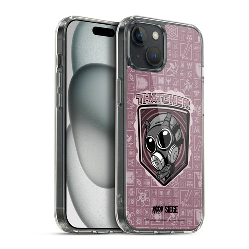 Tom Clancy's Rainbow Six Siege Chibi Operators Thatcher Soft Gel Case for Apple iPhone 15 Plus & MagSafe