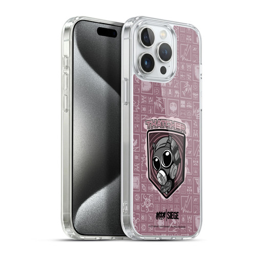 Tom Clancy's Rainbow Six Siege Chibi Operators Thatcher Soft Gel Case for Apple iPhone 15 Pro Max & MagSafe