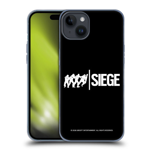 Tom Clancy's Rainbow Six Siege Logos Attack Soft Gel Case for Apple iPhone 15 Plus