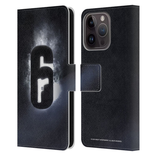 Tom Clancy's Rainbow Six Siege Logos Glow Leather Book Wallet Case Cover For Apple iPhone 15 Pro