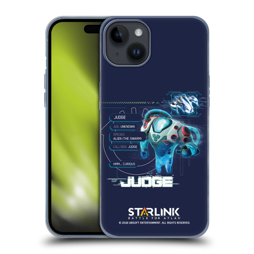 Starlink Battle for Atlas Character Art Judge 2 Soft Gel Case for Apple iPhone 15 Plus
