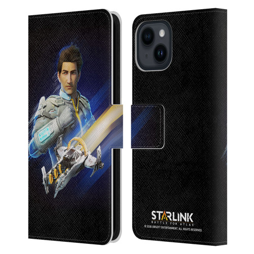 Starlink Battle for Atlas Character Art Mason Arana Leather Book Wallet Case Cover For Apple iPhone 15