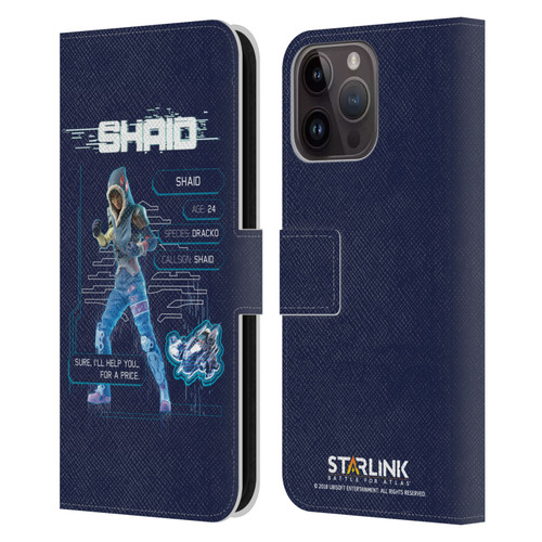 Starlink Battle for Atlas Character Art Shaid 2 Leather Book Wallet Case Cover For Apple iPhone 15 Pro Max