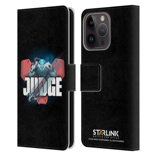 Starlink Battle for Atlas Character Art Judge Leather Book Wallet Case Cover For Apple iPhone 15 Pro