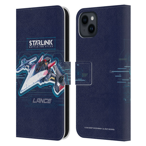 Starlink Battle for Atlas Starships Lance Leather Book Wallet Case Cover For Apple iPhone 15 Plus