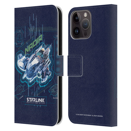 Starlink Battle for Atlas Starships Nadir Leather Book Wallet Case Cover For Apple iPhone 15 Pro Max