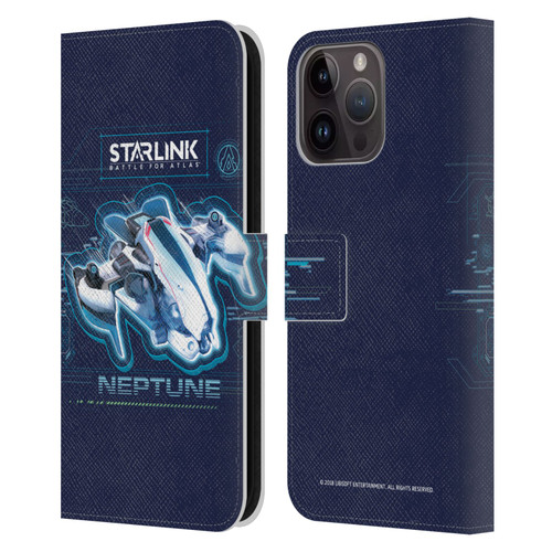Starlink Battle for Atlas Starships Neptune Leather Book Wallet Case Cover For Apple iPhone 15 Pro Max