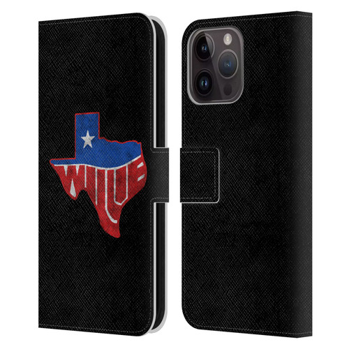 Willie Nelson Grunge Texas Leather Book Wallet Case Cover For Apple iPhone 15 Pro Max