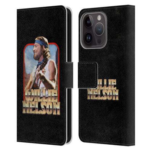 Willie Nelson Grunge Vintage Leather Book Wallet Case Cover For Apple iPhone 15 Pro