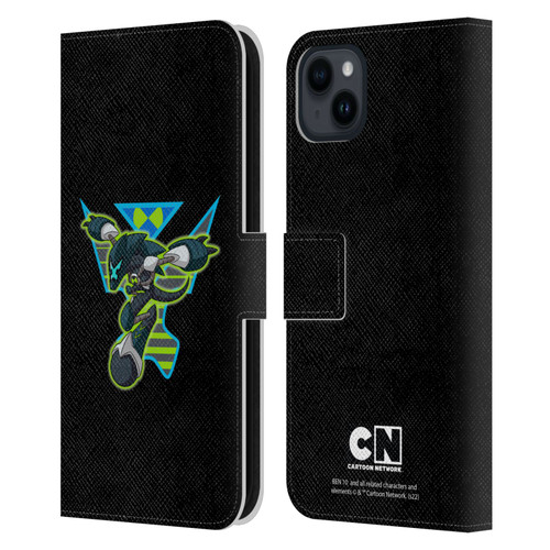 Ben 10: Animated Series Graphics Alien Leather Book Wallet Case Cover For Apple iPhone 15 Plus