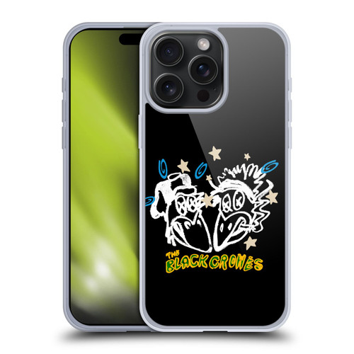 The Black Crowes Graphics Heads Soft Gel Case for Apple iPhone 15 Pro Max
