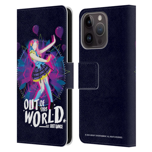 Just Dance Artwork Compositions Out Of This World Leather Book Wallet Case Cover For Apple iPhone 15 Pro