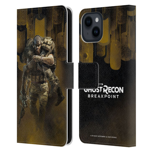 Tom Clancy's Ghost Recon Breakpoint Character Art Nomad Poster Leather Book Wallet Case Cover For Apple iPhone 15