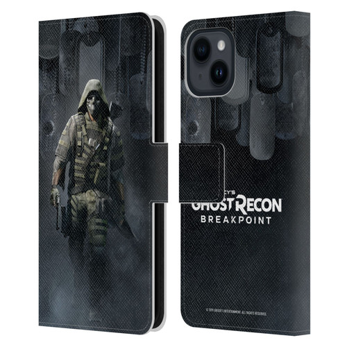 Tom Clancy's Ghost Recon Breakpoint Character Art Walker Poster Leather Book Wallet Case Cover For Apple iPhone 15