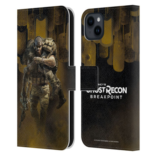 Tom Clancy's Ghost Recon Breakpoint Character Art Nomad Poster Leather Book Wallet Case Cover For Apple iPhone 15 Plus