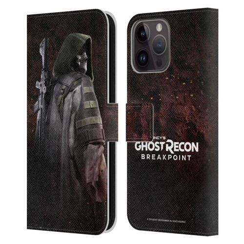Tom Clancy's Ghost Recon Breakpoint Character Art Colonel Walker Leather Book Wallet Case Cover For Apple iPhone 15 Pro Max