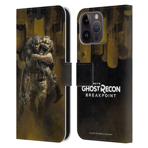 Tom Clancy's Ghost Recon Breakpoint Character Art Nomad Poster Leather Book Wallet Case Cover For Apple iPhone 15 Pro Max