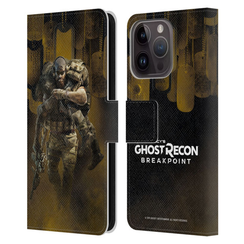 Tom Clancy's Ghost Recon Breakpoint Character Art Nomad Poster Leather Book Wallet Case Cover For Apple iPhone 15 Pro