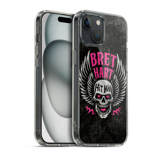 WWE Bret Hart Hitman Skull Soft Gel Case for Apple iPhone 15 & MagSafe