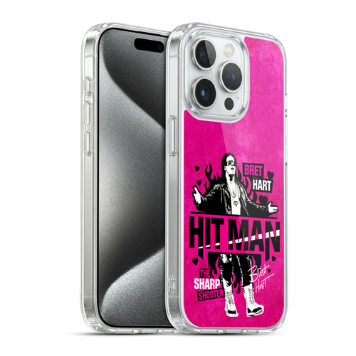 WWE Bret Hart Hitman Soft Gel Case for Apple iPhone 15 Pro & MagSafe