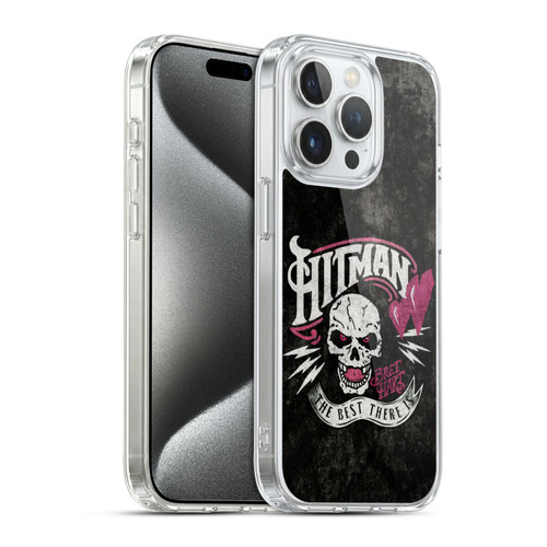 WWE Bret Hart Hitman Logo Soft Gel Case for Apple iPhone 15 Pro & MagSafe