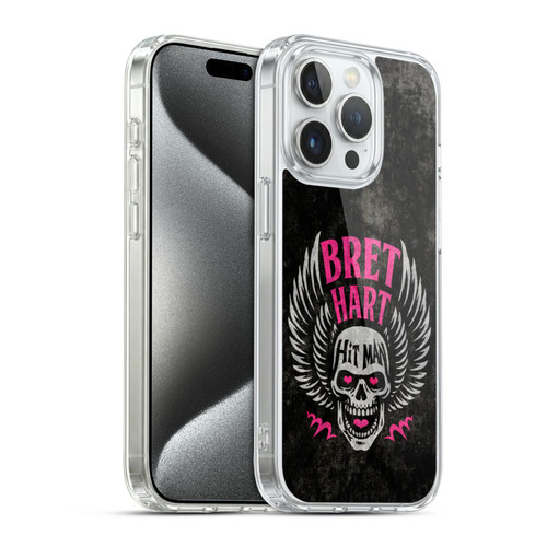 WWE Bret Hart Hitman Skull Soft Gel Case for Apple iPhone 15 Pro & MagSafe