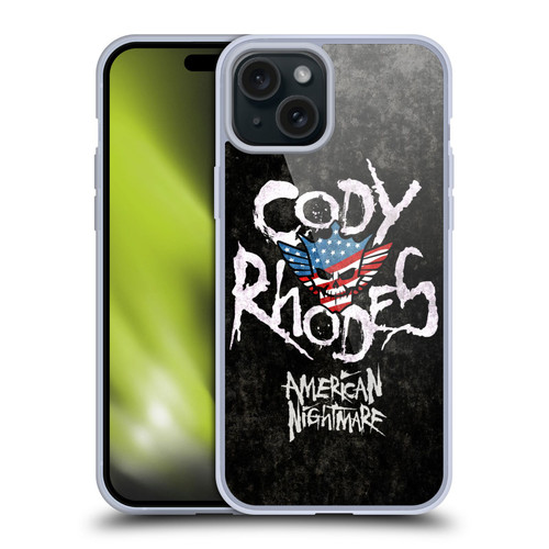 WWE Cody Rhodes Distressed Name Soft Gel Case for Apple iPhone 15 Plus & MagSafe