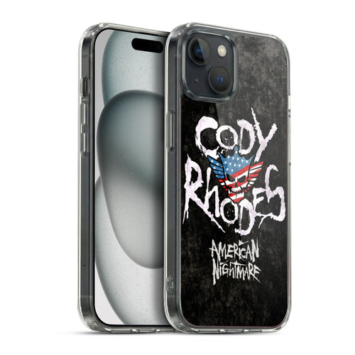 WWE Cody Rhodes Distressed Name Soft Gel Case for Apple iPhone 15 Plus & MagSafe
