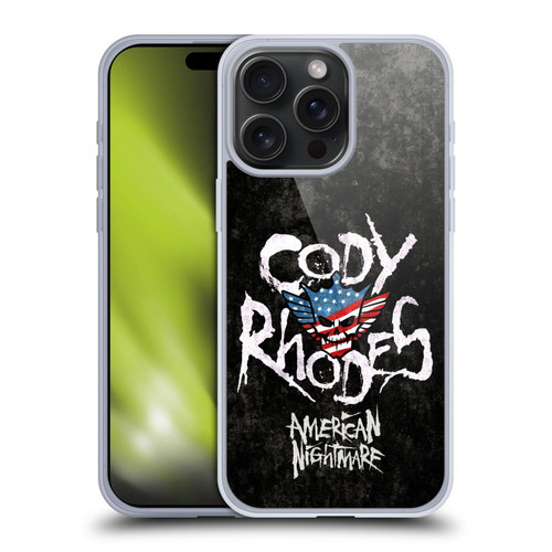 WWE Cody Rhodes Distressed Name Soft Gel Case for Apple iPhone 15 Pro Max & MagSafe