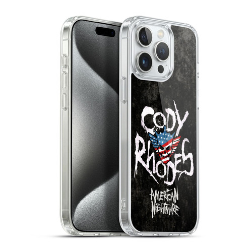 WWE Cody Rhodes Distressed Name Soft Gel Case for Apple iPhone 15 Pro Max & MagSafe