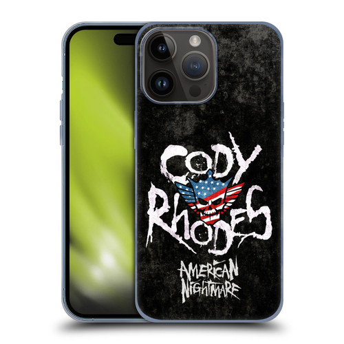 WWE Cody Rhodes Distressed Name Soft Gel Case for Apple iPhone 15 Pro Max