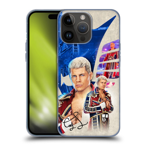 WWE Cody Rhodes Superstar Graphics Soft Gel Case for Apple iPhone 15 Pro Max