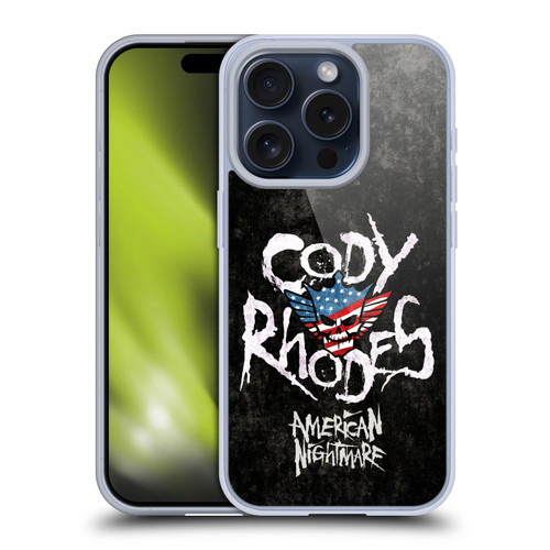 WWE Cody Rhodes Distressed Name Soft Gel Case for Apple iPhone 15 Pro & MagSafe